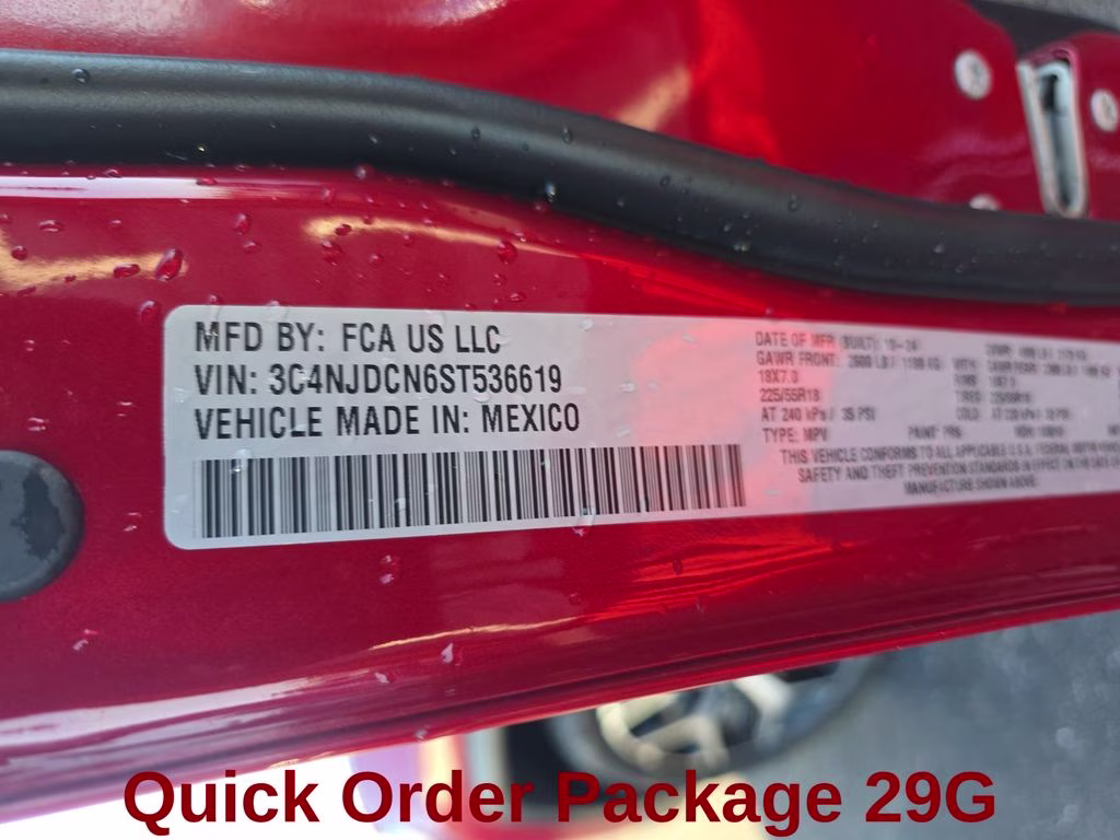 2025 Red Hot Pearlcoat Jeep Compass Limited 4X4 SUV