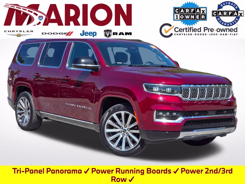 2025 Velvet Red Pearlcoat Jeep Grand Wagoneer Base 4X4 SUV