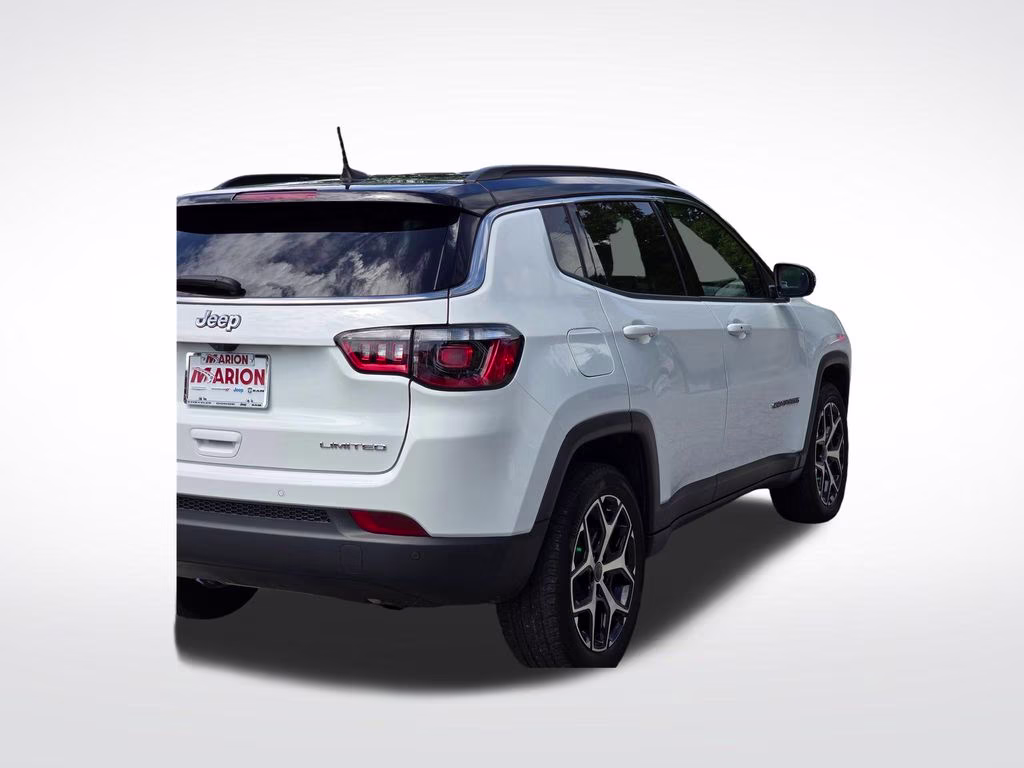 2025 Bright White Clearcoat Jeep Compass Limited 4X4 SUV