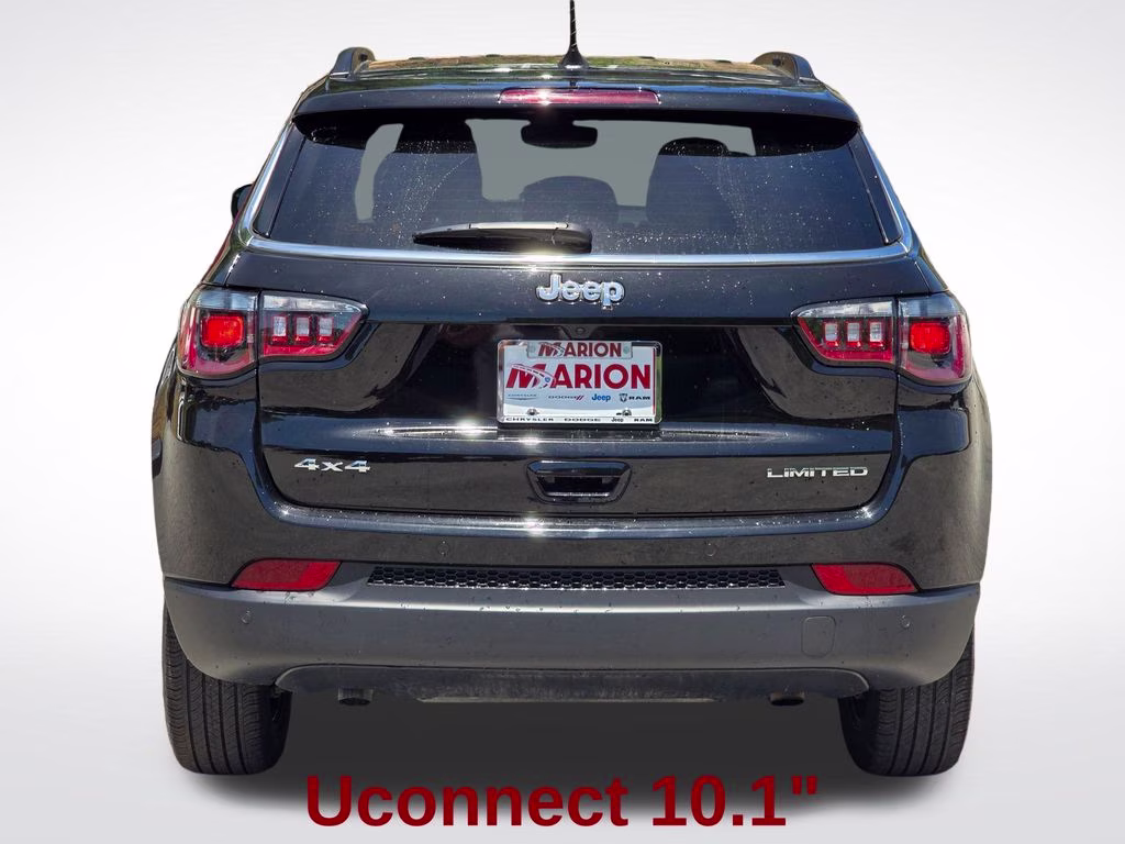 2025 Diamond Black Crystal Pearlcoat Jeep Compass Limited 4X4 SUV