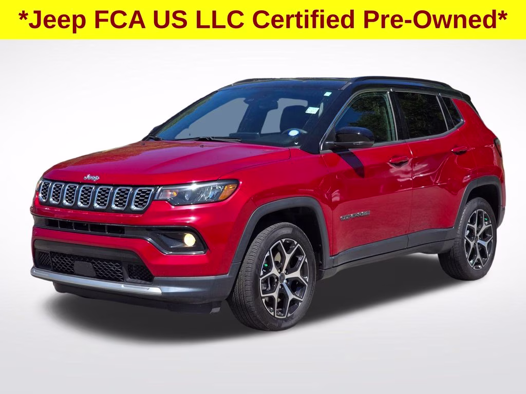 2025 Red Hot Pearlcoat Jeep Compass Limited 4X4 SUV