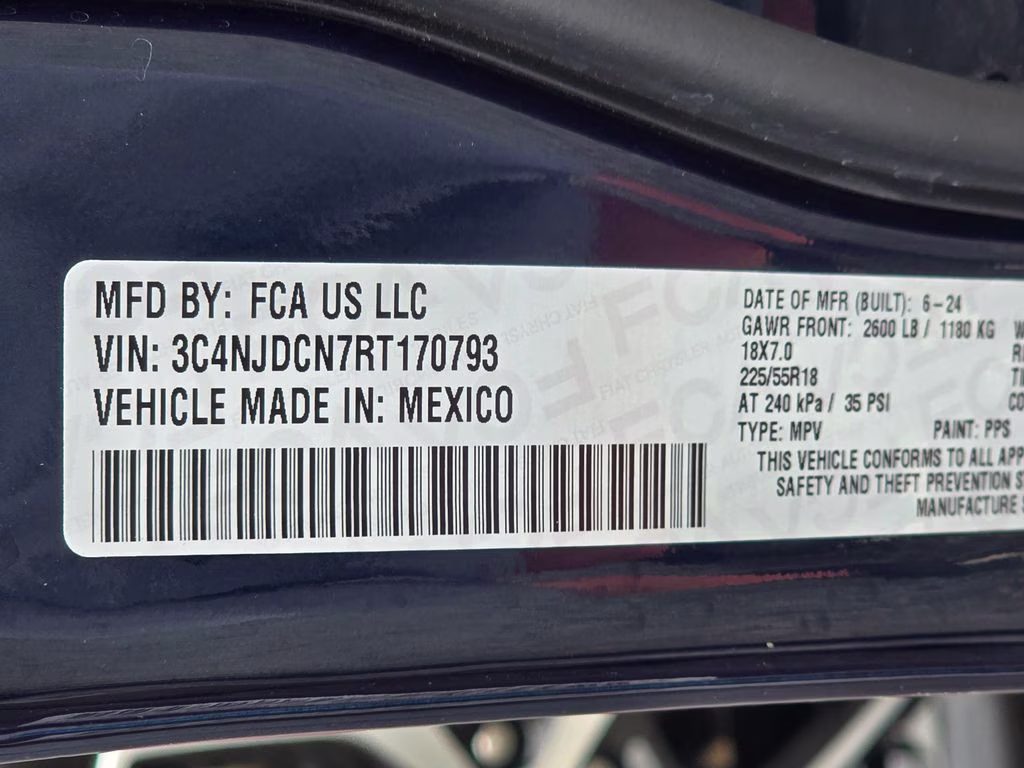 2024 Fathom Blue Pearlcoat Jeep Compass Limited 4X4 SUV