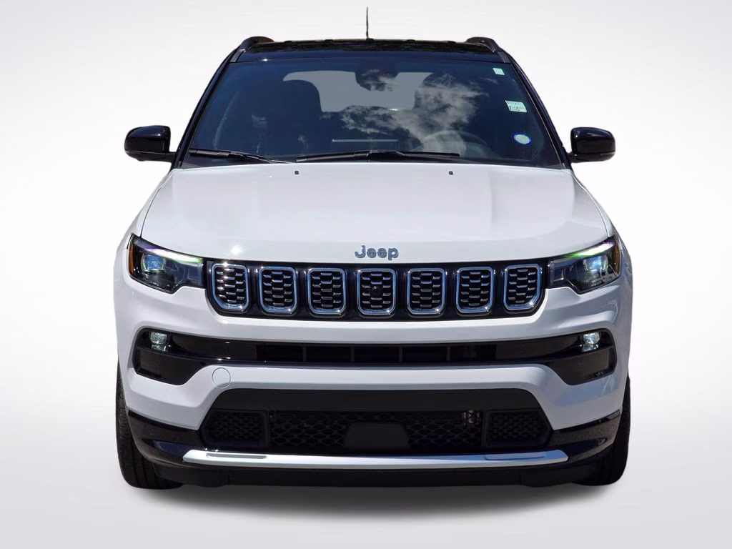 2025 Bright White Clearcoat Jeep Compass Limited 4X4 SUV