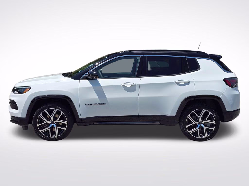 2025 Bright White Clearcoat Jeep Compass Limited 4X4 SUV
