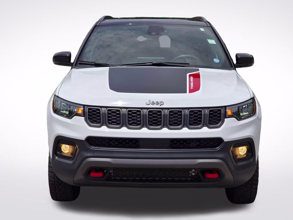 2024 Bright White Clearcoat Jeep Compass Trailhawk 4X4 SUV