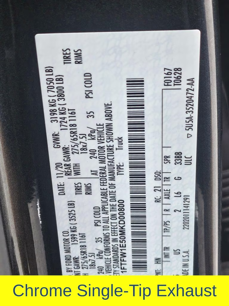 2021 Guard Metallic Ford F-150 XLT 4X4 Truck