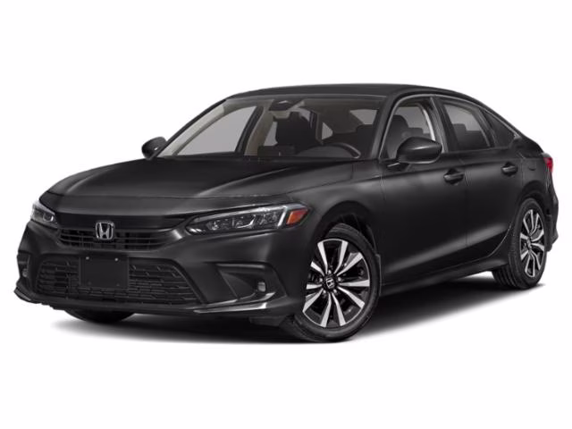 2022 Black Honda Civic EX FWD Sedan
