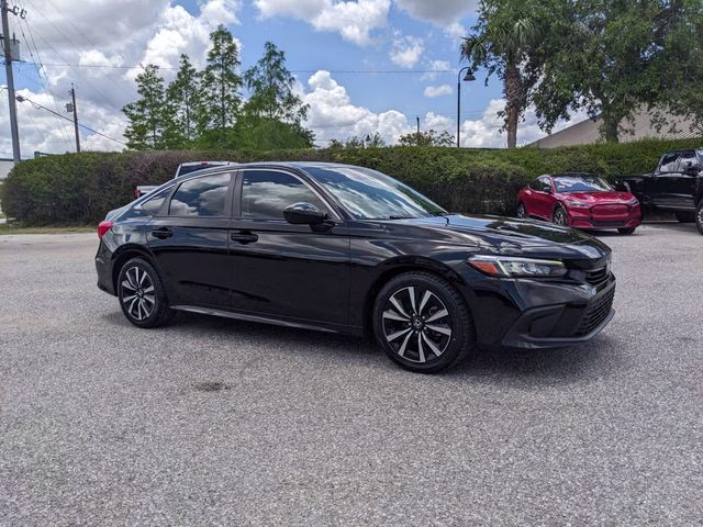 2022 Black Honda Civic EX FWD Sedan