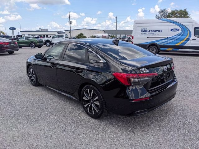 2022 Black Honda Civic EX FWD Sedan