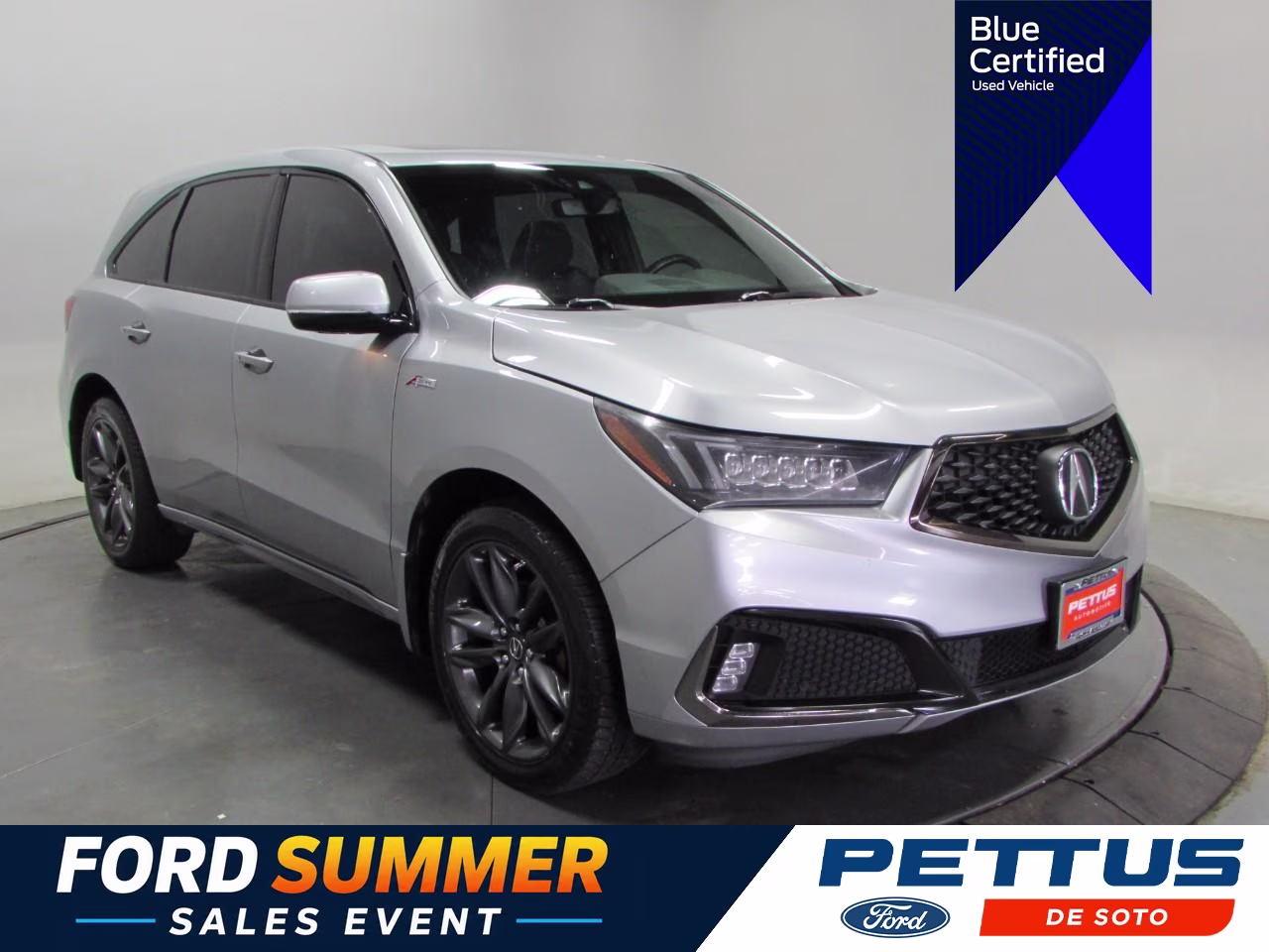 2019 Lunar Silver Metallic Acura MDX 3.5L Technology Pkg w/A-Spec Pkg SH-AWD AWD SUV