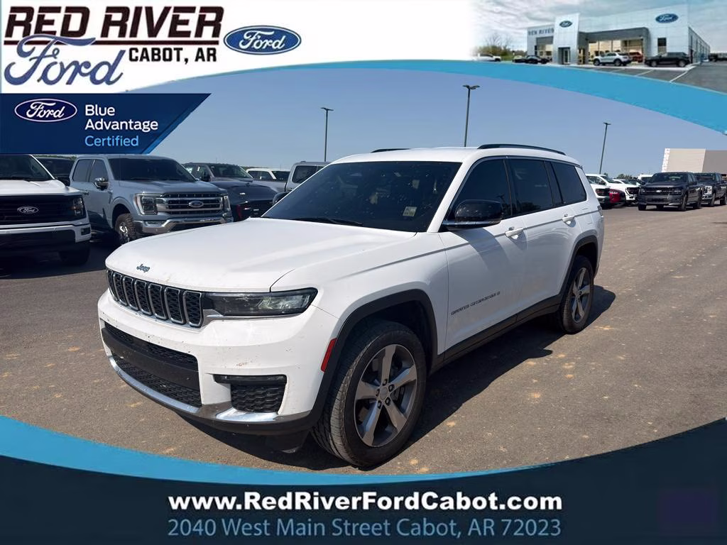 2022 Bright White Clearcoat Jeep Grand Cherokee L Limited 4X4 SUV