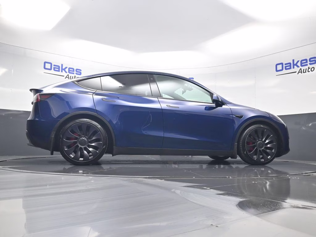 2021 Deep Blue Metallic Tesla Model Y Performance AWD SUV