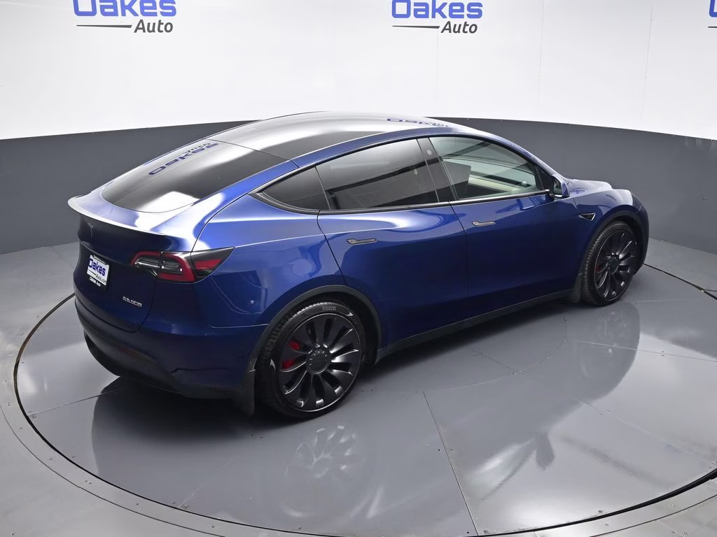 2021 Deep Blue Metallic Tesla Model Y Performance AWD SUV