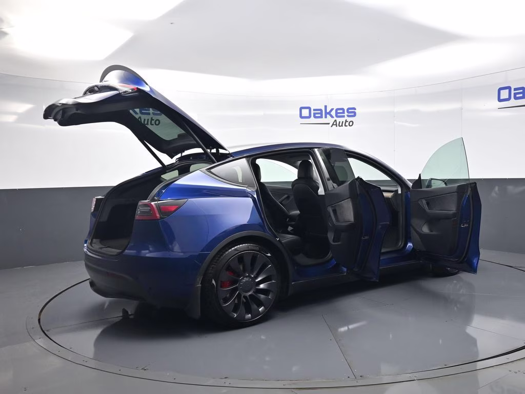2021 Deep Blue Metallic Tesla Model Y Performance AWD SUV