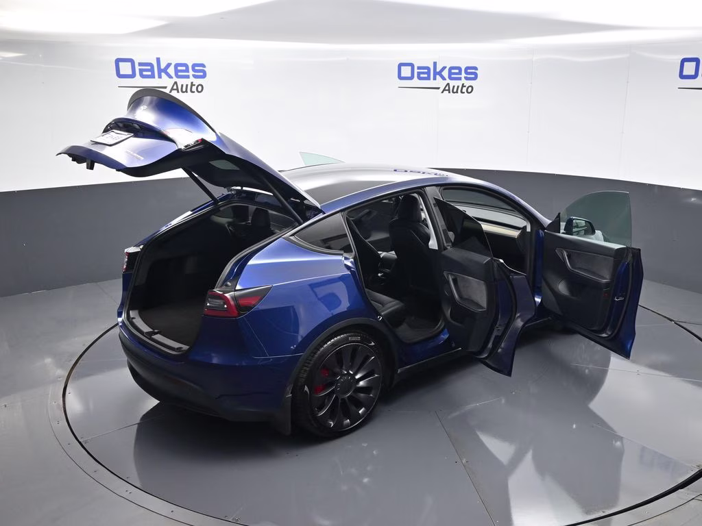 2021 Deep Blue Metallic Tesla Model Y Performance AWD SUV
