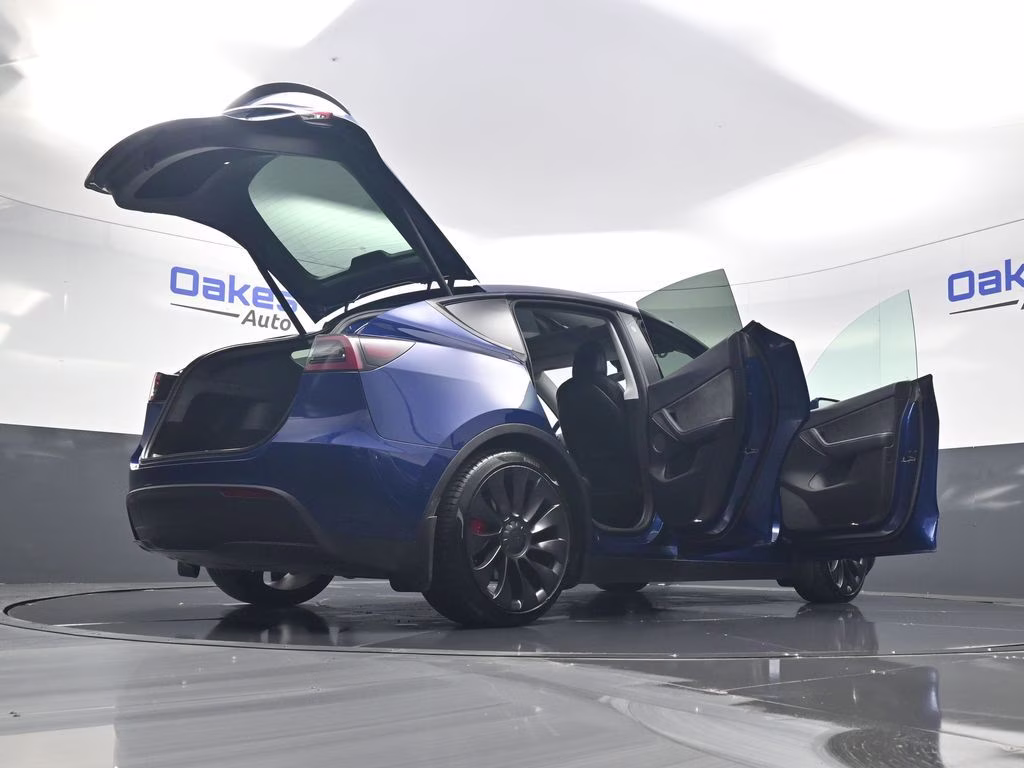 2021 Deep Blue Metallic Tesla Model Y Performance AWD SUV