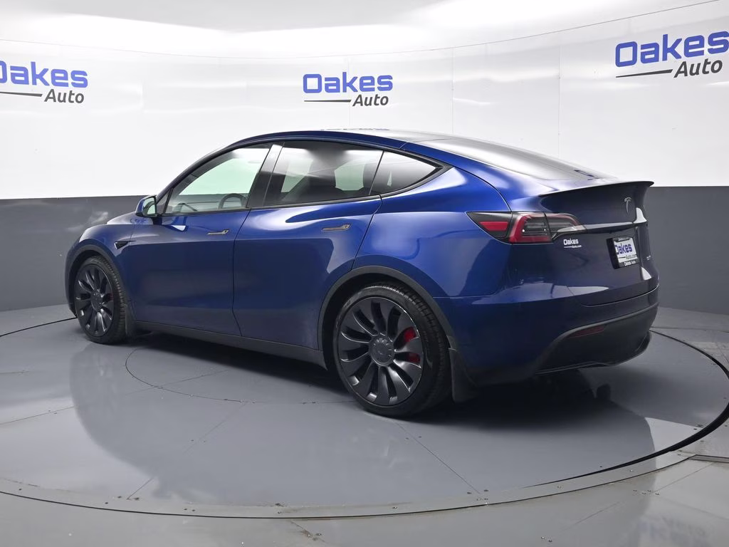 2021 Deep Blue Metallic Tesla Model Y Performance AWD SUV