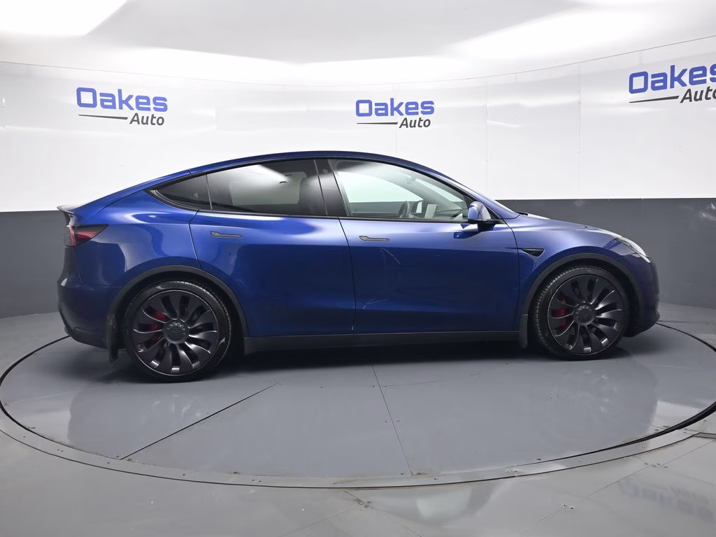 2021 Deep Blue Metallic Tesla Model Y Performance AWD SUV