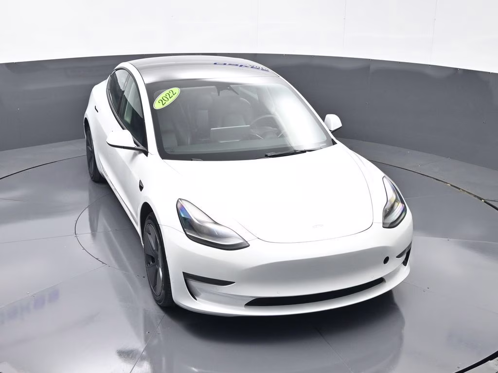 2022 Pearl White Multi-Coat Tesla Model 3 Long Range AWD Sedan