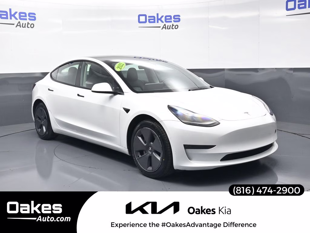 2022 Pearl White Multi-Coat Tesla Model 3 Long Range AWD Sedan