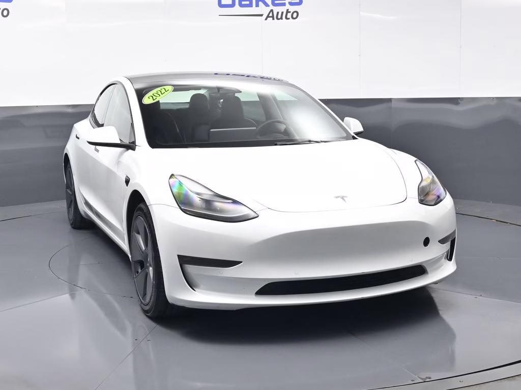 2022 Pearl White Multi-Coat Tesla Model 3 Long Range AWD Sedan