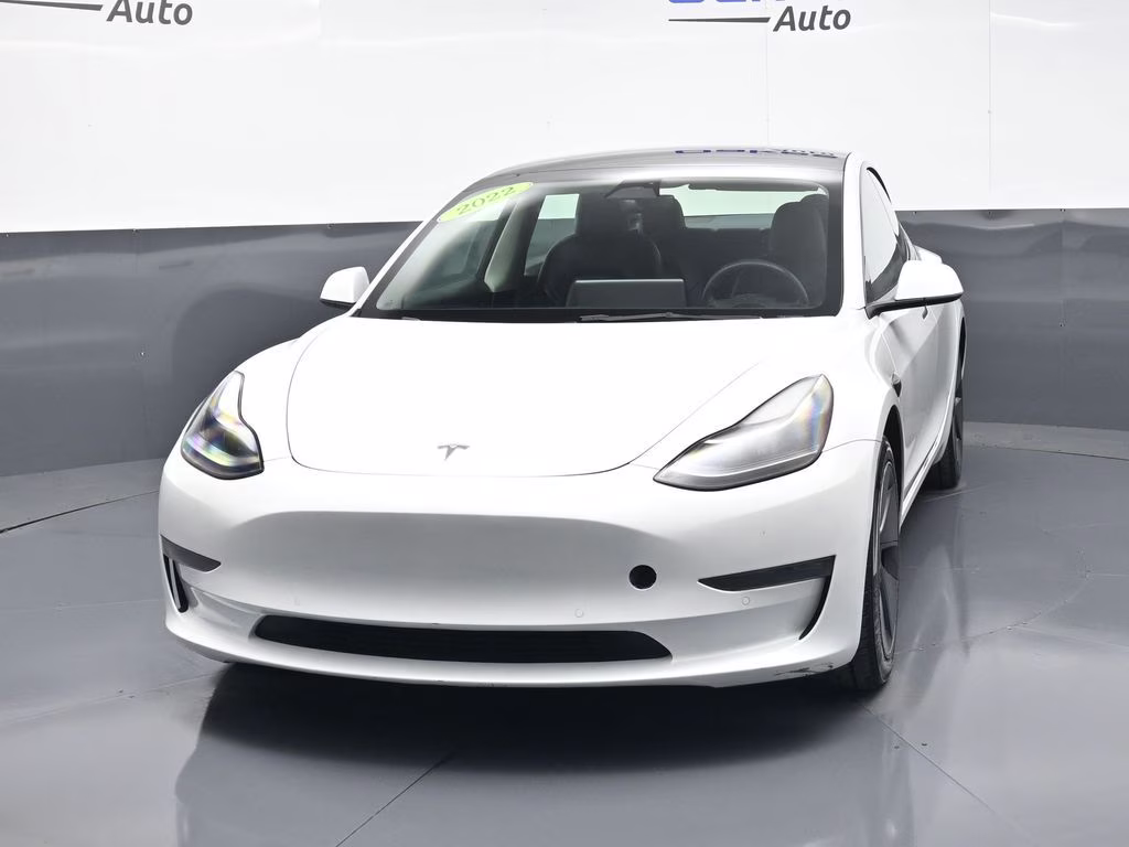 2022 Pearl White Multi-Coat Tesla Model 3 Long Range AWD Sedan