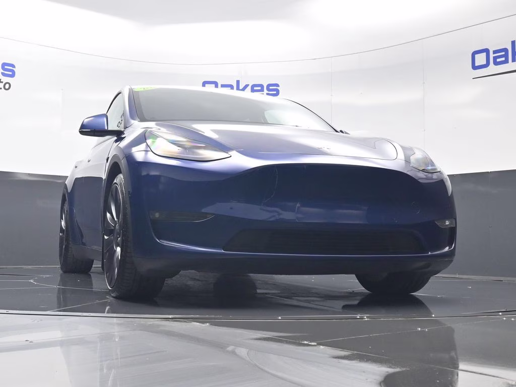 2021 Deep Blue Metallic Tesla Model Y Performance AWD SUV