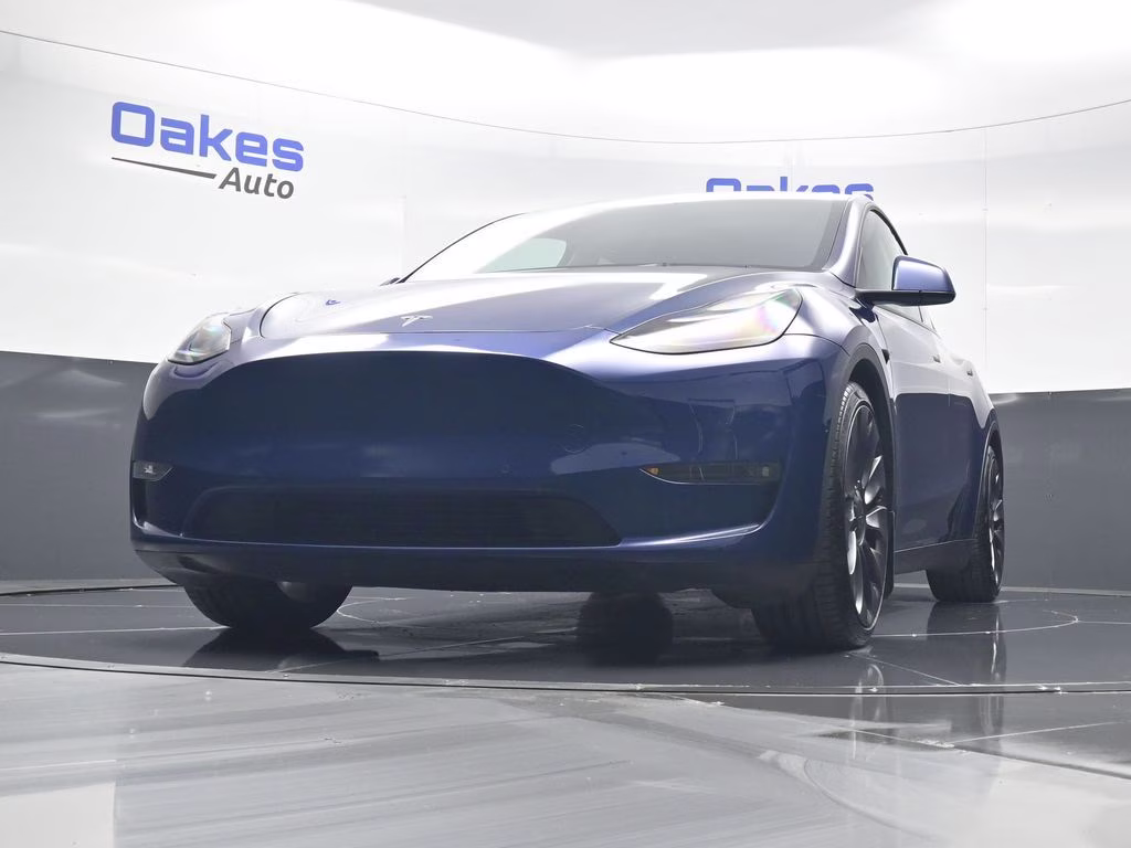 2021 Deep Blue Metallic Tesla Model Y Performance AWD SUV