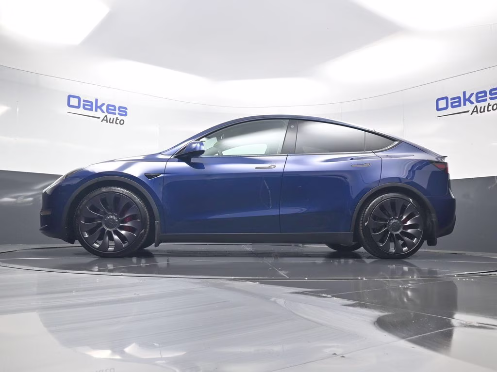 2021 Deep Blue Metallic Tesla Model Y Performance AWD SUV