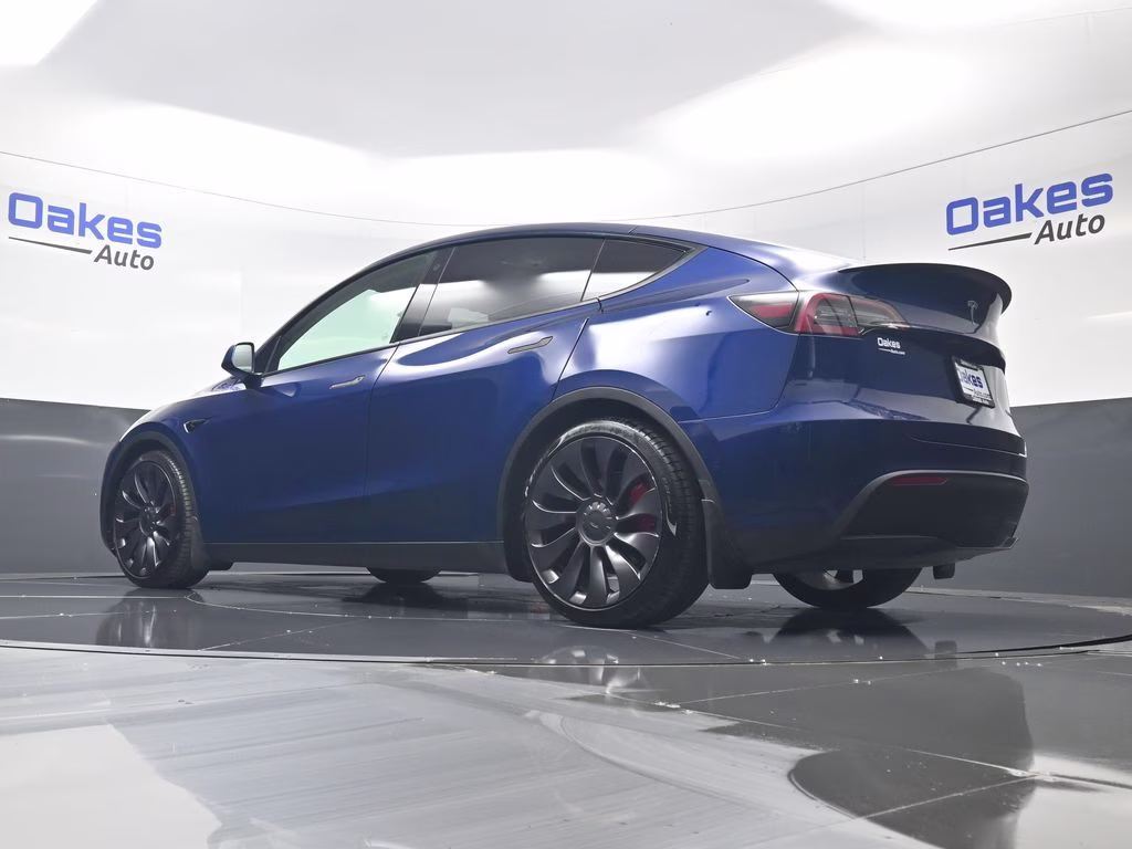 2021 Deep Blue Metallic Tesla Model Y Performance AWD SUV