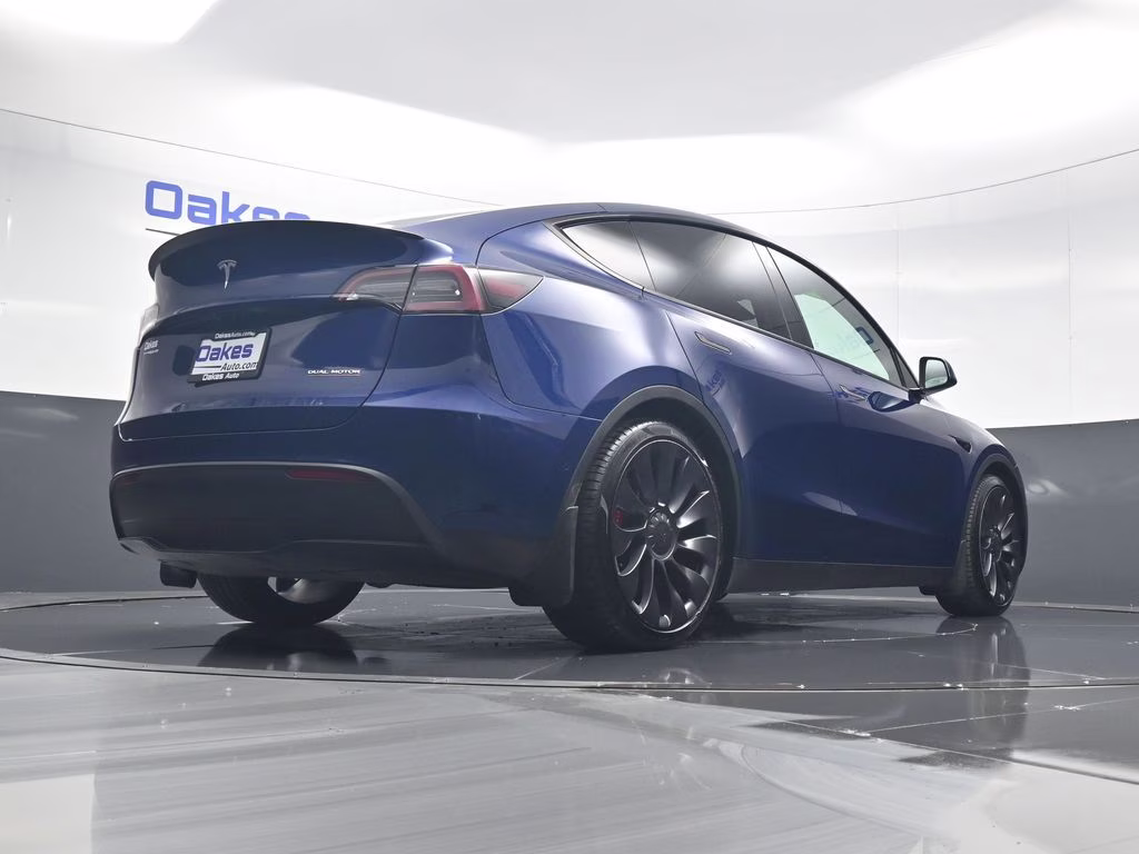 2021 Deep Blue Metallic Tesla Model Y Performance AWD SUV