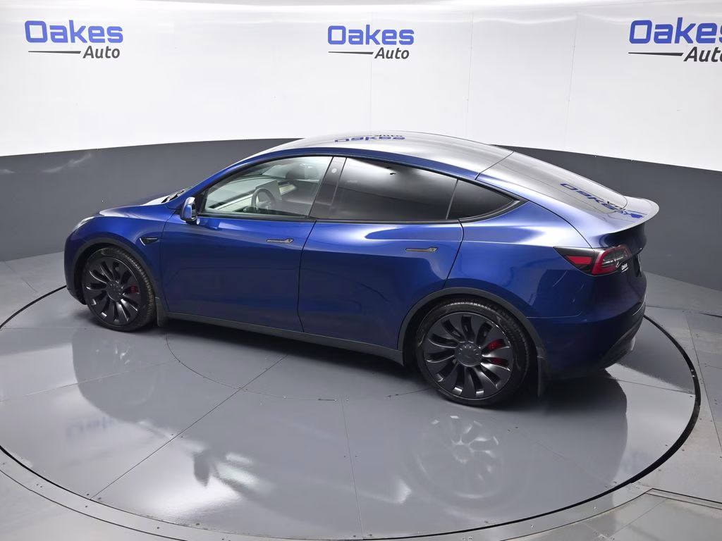 2021 Deep Blue Metallic Tesla Model Y Performance AWD SUV
