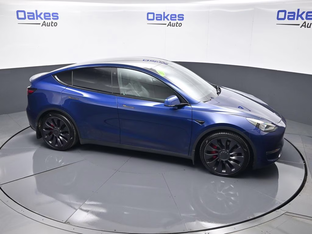 2021 Deep Blue Metallic Tesla Model Y Performance AWD SUV