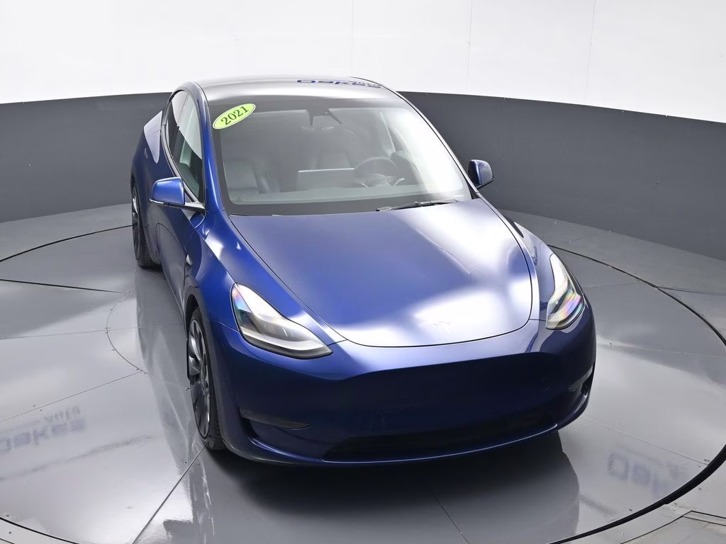 2021 Deep Blue Metallic Tesla Model Y Performance AWD SUV
