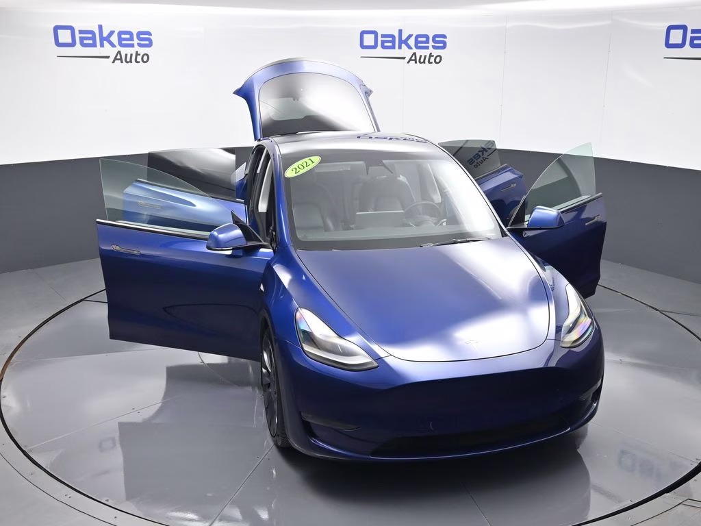2021 Deep Blue Metallic Tesla Model Y Performance AWD SUV