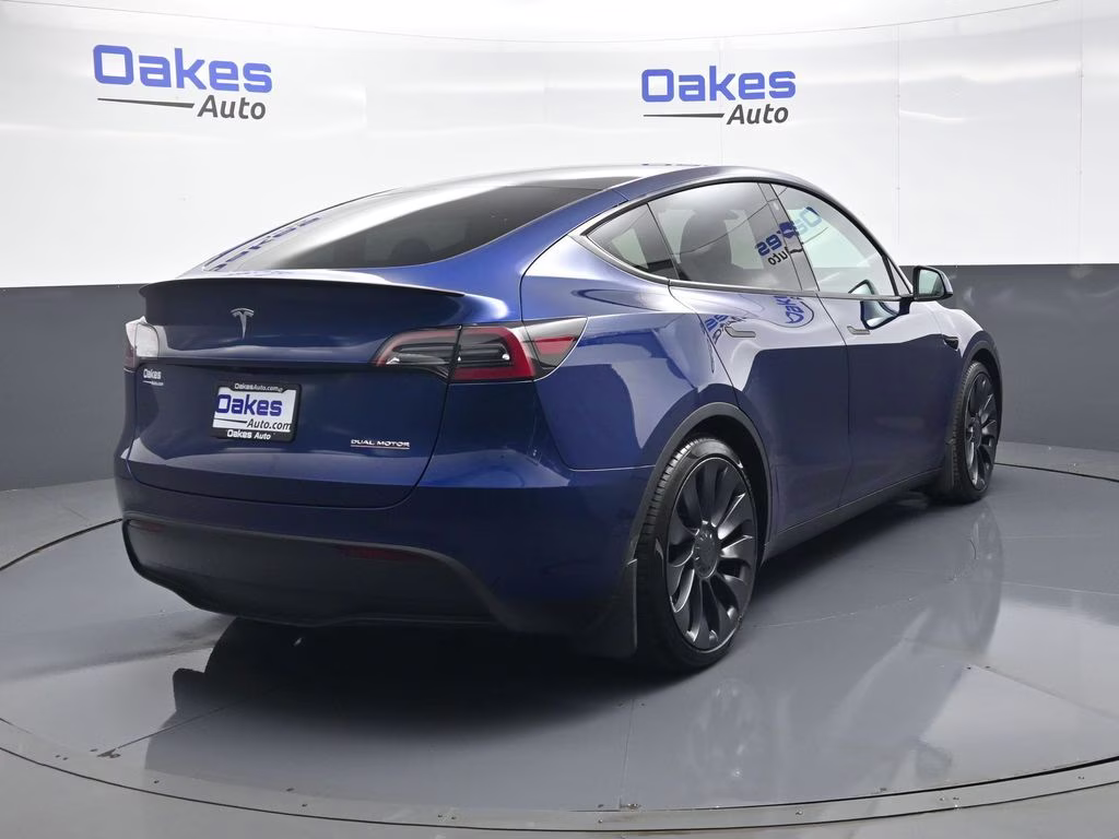 2021 Deep Blue Metallic Tesla Model Y Performance AWD SUV