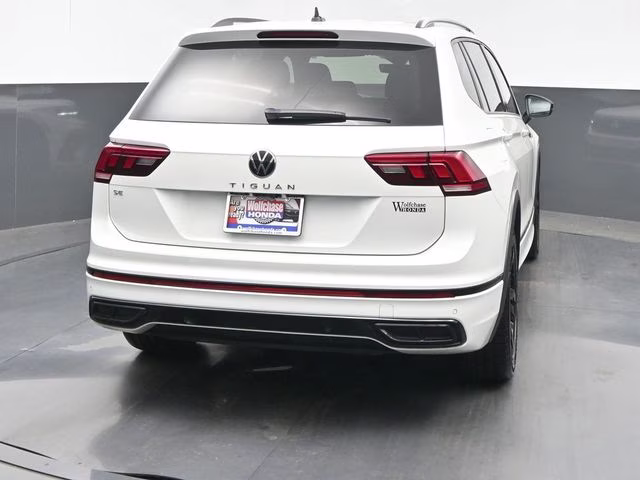 2023 White Volkswagen Tiguan 2.0T SE R-Line Black FWD SUV
