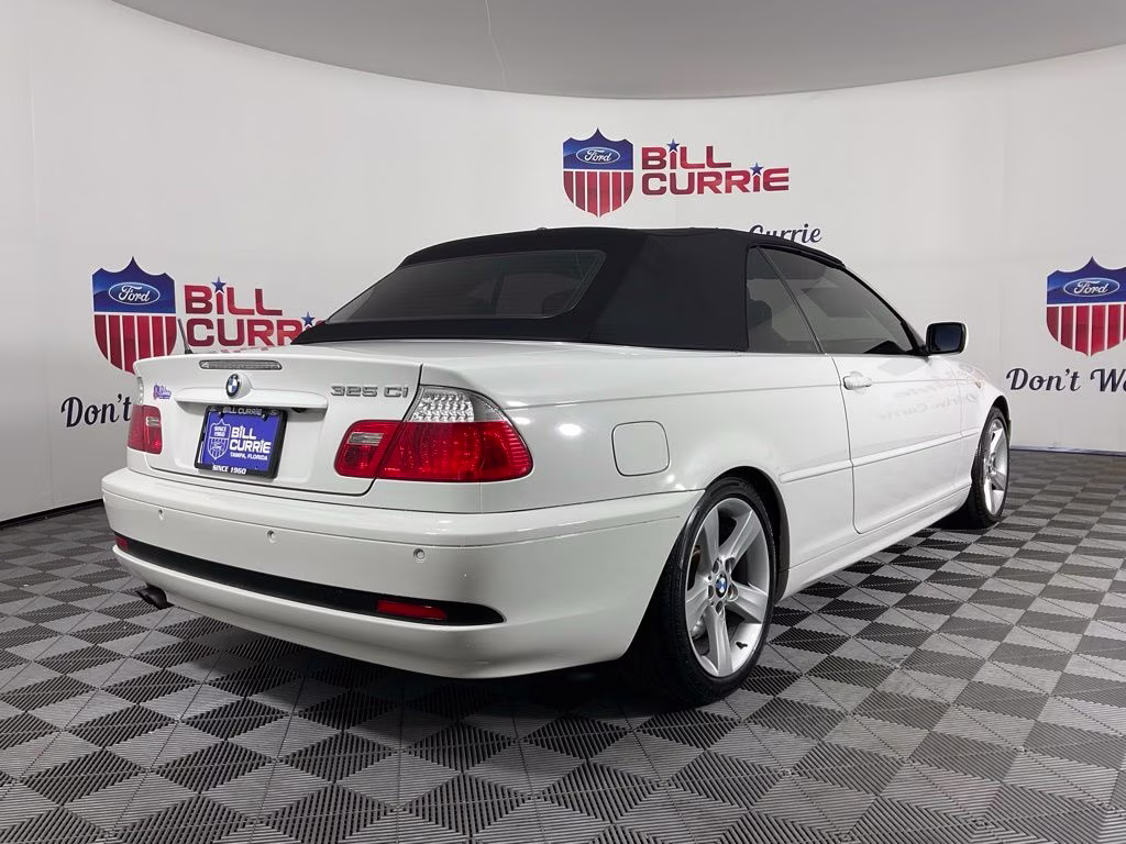 2005 White BMW 3 Series 325Ci RWD Convertible