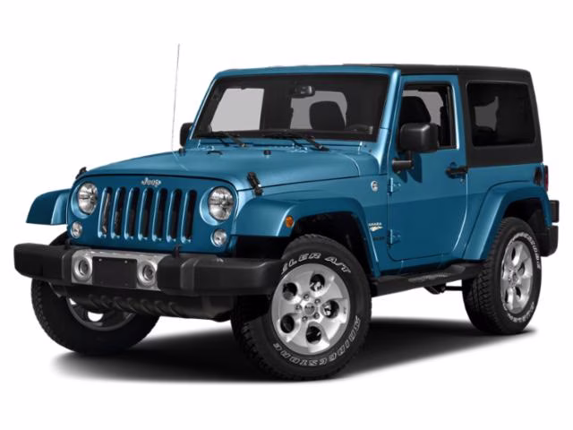 2015 Hydro Blue Pearl Coat Jeep Wrangler Sahara 4X4 SUV