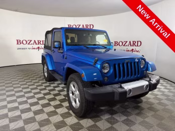 2015 Hydro Blue Pearl Coat Jeep Wrangler Sahara 4X4 SUV
