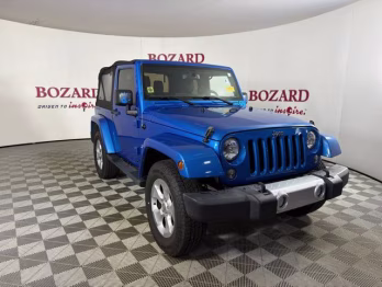 2015 Hydro Blue Pearl Coat Jeep Wrangler Sahara 4X4 SUV