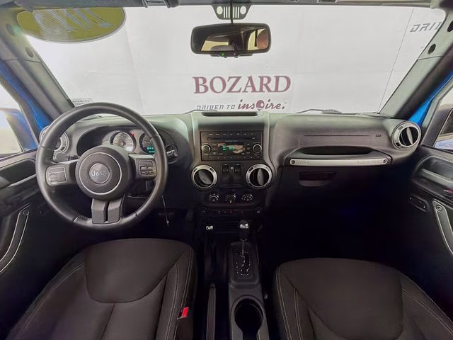 2015 Hydro Blue Pearl Coat Jeep Wrangler Sahara 4X4 SUV