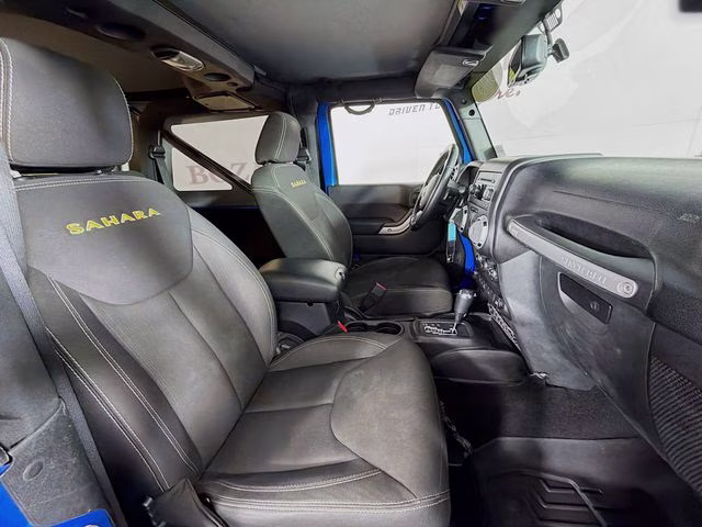 2015 Hydro Blue Pearl Coat Jeep Wrangler Sahara 4X4 SUV