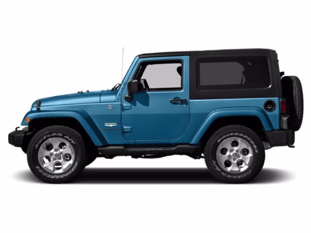 2015 Hydro Blue Pearl Coat Jeep Wrangler Sahara 4X4 SUV