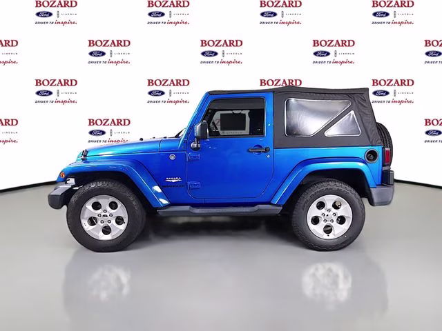 2015 Hydro Blue Pearl Coat Jeep Wrangler Sahara 4X4 SUV