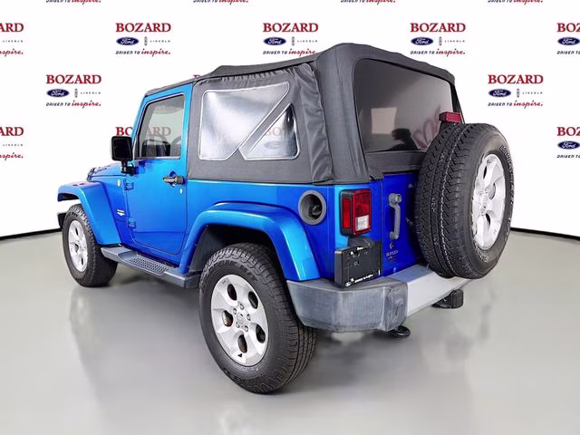 2015 Hydro Blue Pearl Coat Jeep Wrangler Sahara 4X4 SUV