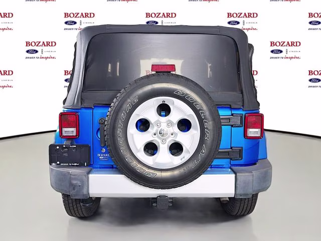 2015 Hydro Blue Pearl Coat Jeep Wrangler Sahara 4X4 SUV