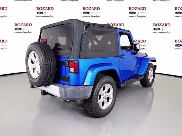 2015 Hydro Blue Pearl Coat Jeep Wrangler Sahara 4X4 SUV