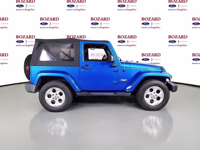 2015 Hydro Blue Pearl Coat Jeep Wrangler Sahara 4X4 SUV