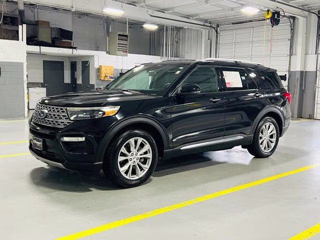 2020 Black Metallic Ford Explorer Limited RWD SUV